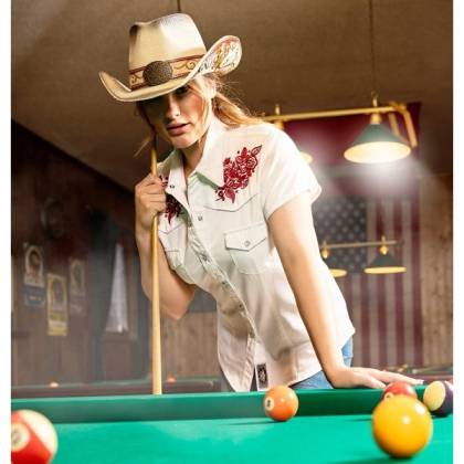 Cămașă Cowboy de Damă WILD WEST Summer · Alb  - 2