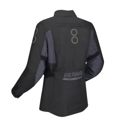 Geacă Moto Touring din Textil BERING LADY SIBERIA · Negru / Gri  - 1