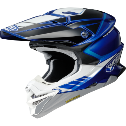 Cască Offroad SHOEI VFX-WR 06 Jammer TC-2 · Negru / Albastru / Gri / Alb  - 0
