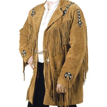 Geacă Cowboy din Piele WILD WEST J12410 