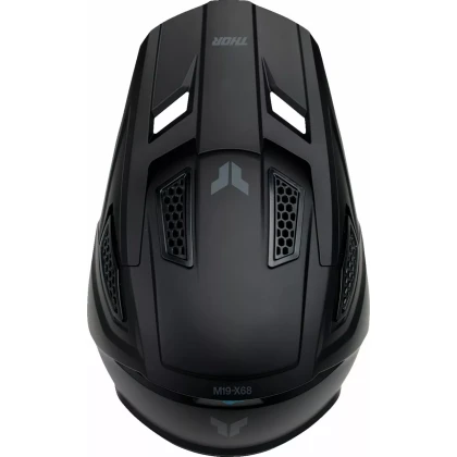 Cască Enduro - Cross THOR FLEET BLACKOUT · Negru Mat  - 3