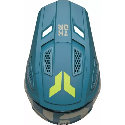 Cască Enduro - Cross THOR FLEET FORGE · Albastru / Galben  - 3