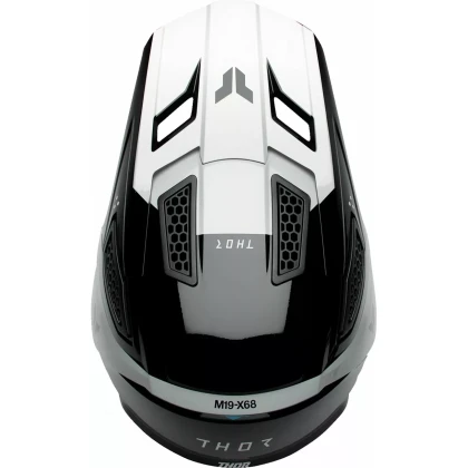 Cască Enduro - Cross THOR FLEET STORM · Negru / Alb  - 3