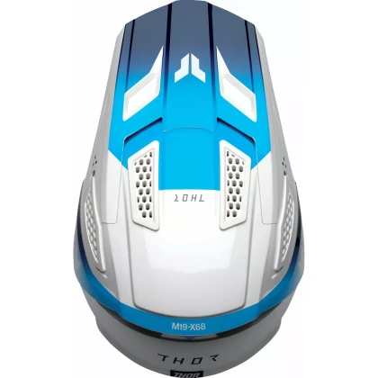 Cască Enduro - Cross THOR FLEET STORM · Alb / Albastru  - 3