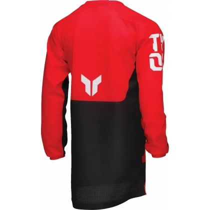 Tricou Enduro - Cross Copii THOR LAUNCHMODE Forge · Negru / Roșu / Alb  - 3