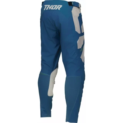 Pantaloni Enduro - Cross THOR LAUNCHMODE Forge · Albastru / Gri / Galben-Fluo  - 2