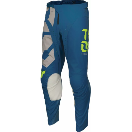Pantaloni Enduro - Cross THOR LAUNCHMODE Forge · Albastru / Gri / Galben-Fluo  - 1