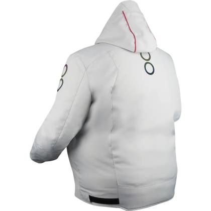 Geacă Moto din Textil BERING WARWICK KING SIZE · Gri / Roșu  - 1