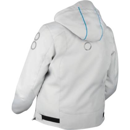 Geacă Moto Damă din Textil BERING LADY WARWICK QUEEN SIZE · Gri / Albastru  - 1