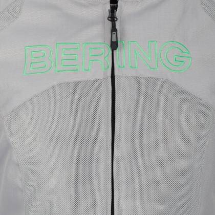 Geacă Moto Damă din Textil BERING LADY ZAO · Gri / Verde  - 2