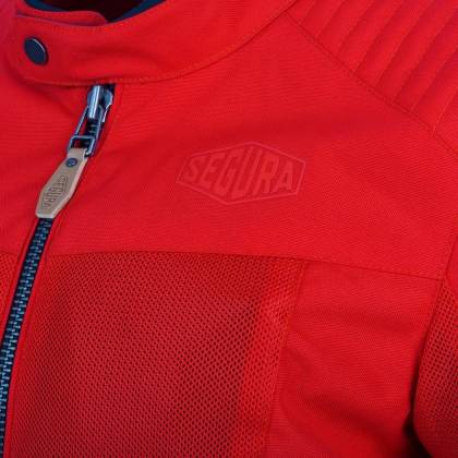 Geacă Moto Damă de Vară din Textil SEGURA DIKINSON · Roșu  - 2