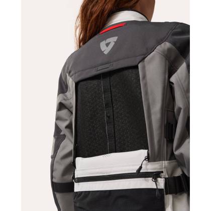 Geacă Moto Damă Touring din Textil REVIT SAND 5 H2O LADIES · Argintiu / Antracit  - 8