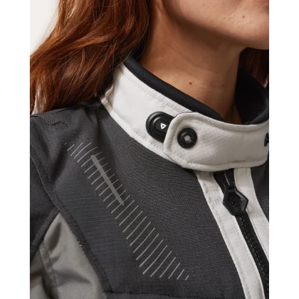 Geacă Moto Damă Touring din Textil REVIT SAND 5 H2O LADIES · Argintiu / Antracit  - 5