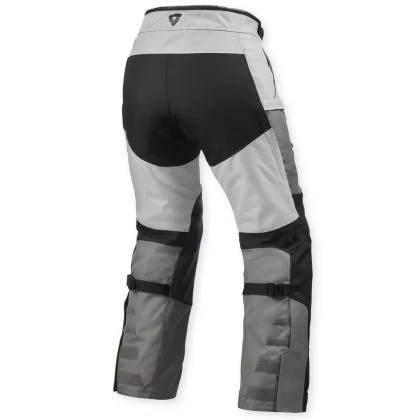 Pantaloni Moto Damă din Textil REVIT SAND 5 H2O LADIES · Argintiu / Negru  - 1