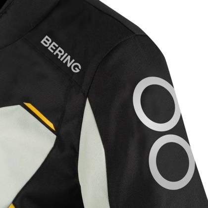 Geacă Moto Touring din Textil BERING ZEPHYR · Negru / Verde / Portocaliu  - 3