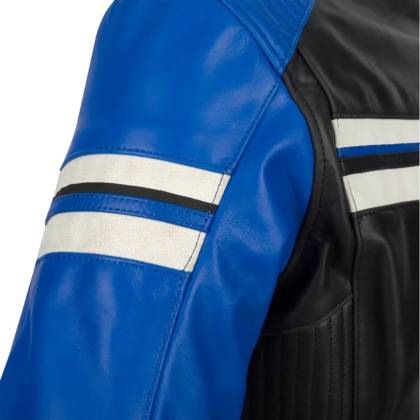 Geacă Moto Damă din Piele SEGURA LADY ROMEO · Negru / Alb  - 2