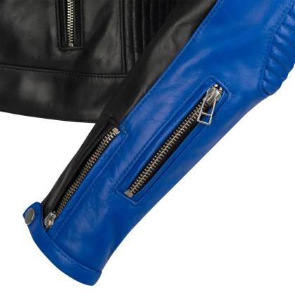 Geacă Moto Damă din Piele SEGURA LADY ROMEO · Negru / Alb  - 3