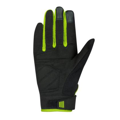 Mănuși Moto din Textil BERING BREEZE · Negru / Galben-Fluo  - 1