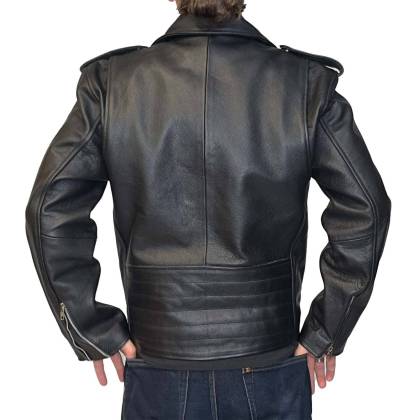 Geacă Casual Stiul Moto din Piele WILD WEST LFI-208 · Negru  - 1