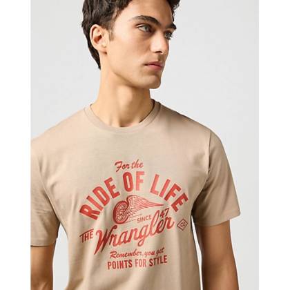 Tricou Casual WILD WEST Americana Tee Timberwolf 112362788 · Bej  - 1