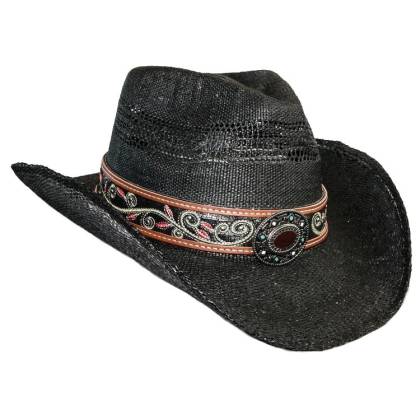 Pălărie Cowboy din Paie WILD WEST BRENDA 