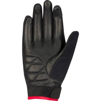 Mănuși Moto Damă din Piele & Textil SEGURA LADY PALMER · Negru / Roșu  - 1