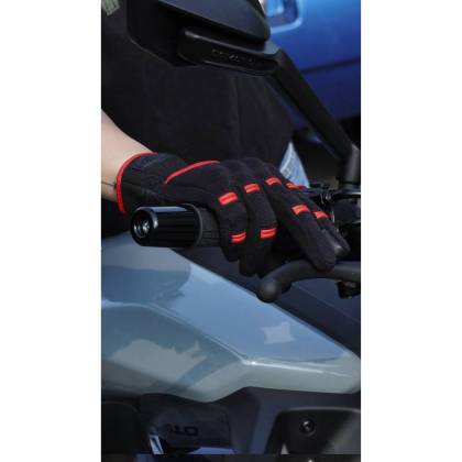 Mănuși Moto din Piele & Textil SEGURA PALMER · Negru  - 3