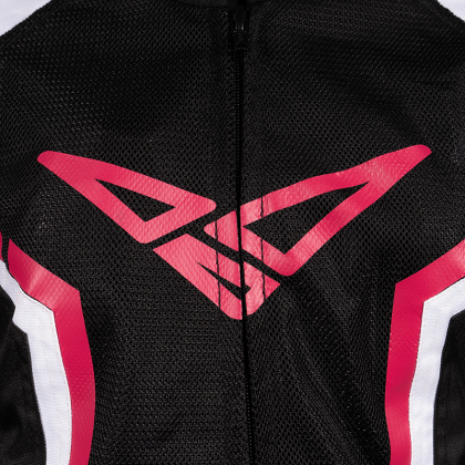 Geacă Moto Damă de Vară din Textil SPEED UP PACE LADY · Negru / Roz  - 2