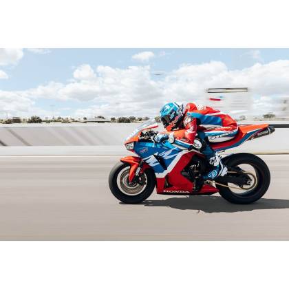 Cască Moto Integrală SHOEI X-SPR PRO Gardner TC-2 · Alb / Albastru / Roșu  - 3