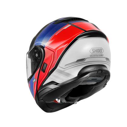 Cască Moto Flip-Up SHOEI NEOTEC 3 SHARPEN TC-10 · Negru / Roșu / Albastru / Alb  - 2