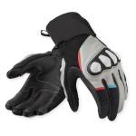 Mănuși Moto din Piele Naturală & Textil REVIT Combustion · Negru / Gri deschis