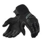 Mănuși Moto de Vară din Piele Naturală & Textil REVIT SAND 5 · Negru