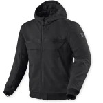 Hanorac Moto din Textil REVIT Parabolica 2 · Negru