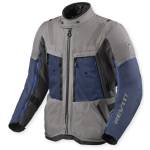 Geacă Moto Touring din Textil REVIT SAND 5 H2O · Gri / Albastru