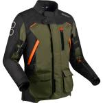 Geacă Moto Touring din Textil BERING ZEPHYR · Negru / Verde / Portocaliu