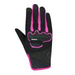 Mănuși Moto Damă din Textil BERING LADY BREEZE · Negru / Roz