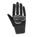Mănuși Moto Damă din Textil BERING LADY BREEZE · Negru / Alb