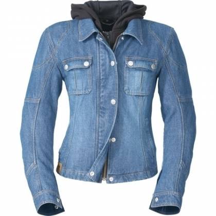 Geacă Moto Denim VANUCCI ESTIVO II · Albastru / Negru  - 0