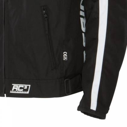 Geacă Moto din Textil BERING DINK · Negru / Alb / Roșu  - 1