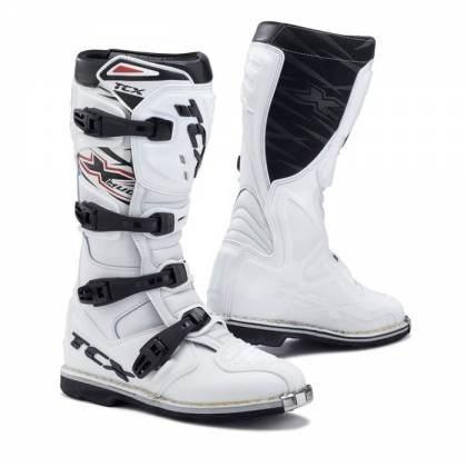 Cizme Enduro - Motocross TCX X-MUD · Alb / Negru  - 0