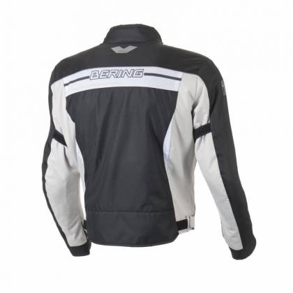 Geacă Moto din Textil BERING VIKER · Negru / Alb  - 2