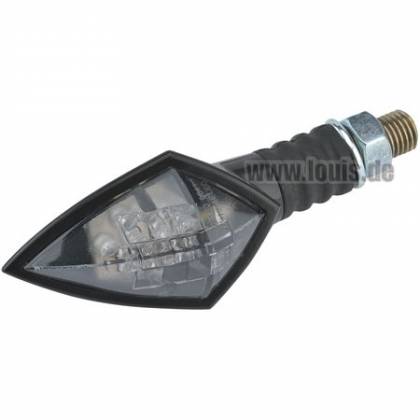 Semnalizator LED mini matt black Carbon Look  - 1