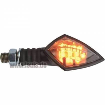 Semnalizator LED mini matt black Carbon Look  - 0