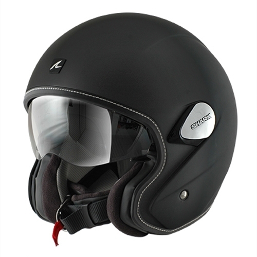Cască Moto Open Face SHARK HERITAGE BLANK · Negru Mat 
