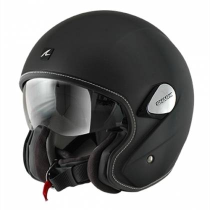 Cască Moto Open Face SHARK HERITAGE BLANK · Negru Mat  - 0