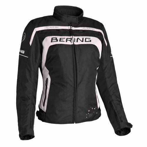 Geacă Moto Damă din Textil BERING LADY KARESS · Negru / Roz 