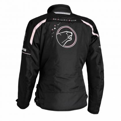 Geacă Moto Damă din Textil BERING LADY KARESS · Negru / Roz  - 1