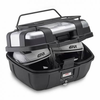 Cutie / Topcase Moto GIVI TRK52N · Negru / Gri  - 0