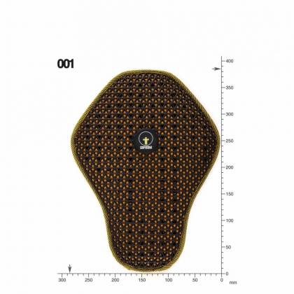 Protecție Moto -  FORCEFIELD PRO BACK INSERT L2 · Negru / Galben  - 1