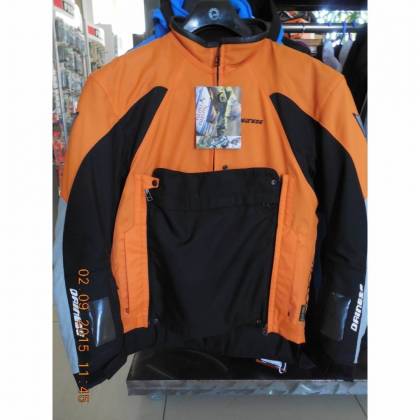 Geacă Moto DAINESE CRUNCH D-DRY  · Negru / Portocaliu  - 0